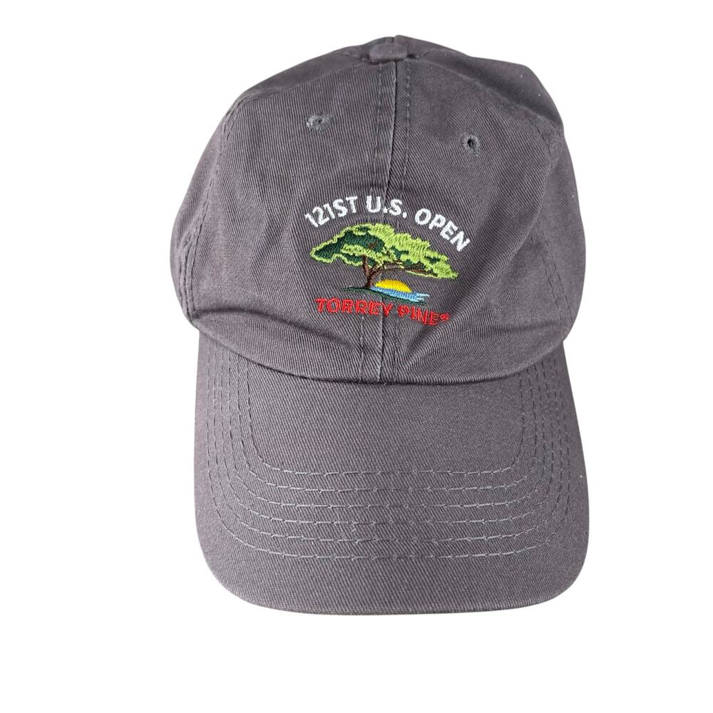 Torrey Pines 121st US Open Golf USGA Member Adjustable Baseball Cap Grey